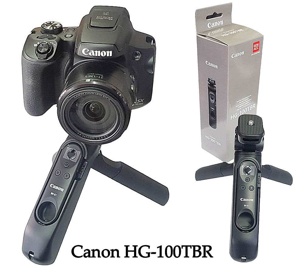 Trojnožka Canon HG-100TBR a foťák SX70 + krabička...